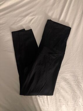 High-Waist Maternity Black Leggings